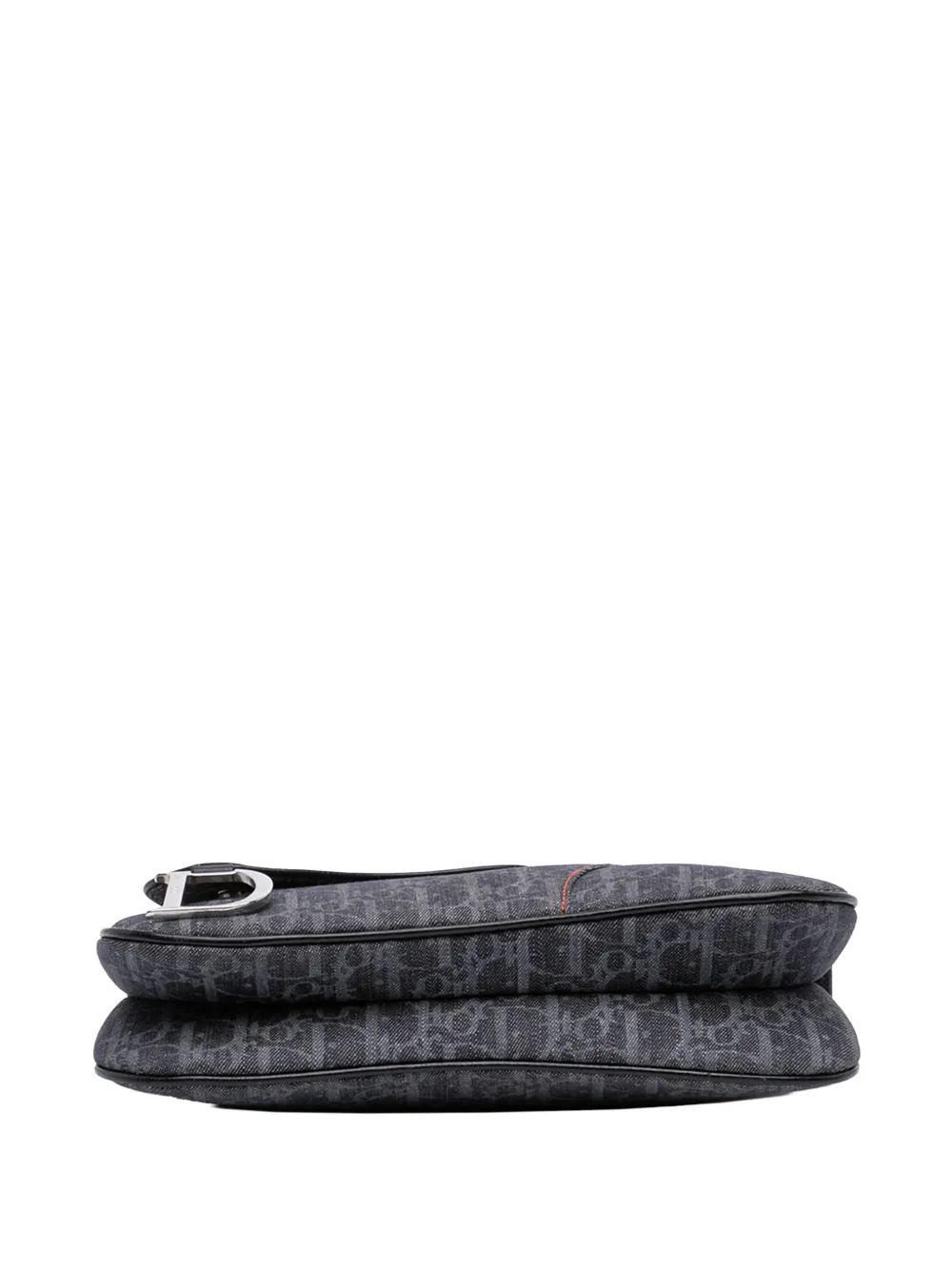 2015 Oblique Denim Flight Double Saddle Crossbody Bag