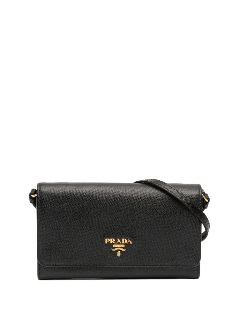 Prada Pre-Owned 2013-2026 Saffiano Wallet on Strap crossbody bag