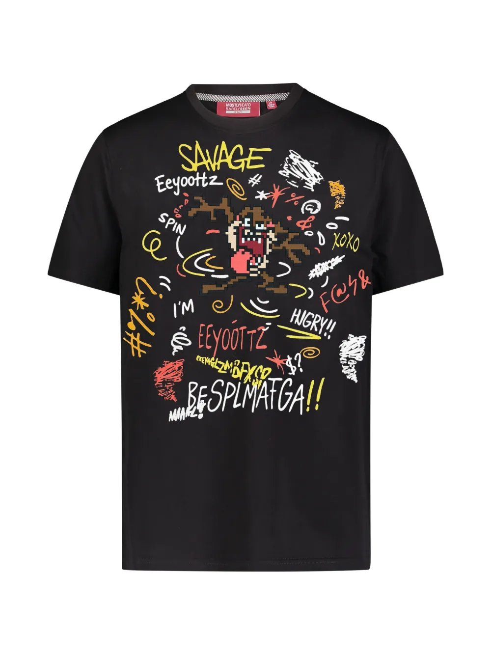 Mostly Heard Rarely Seen 8-Bit playera estampada | negro | Image 1