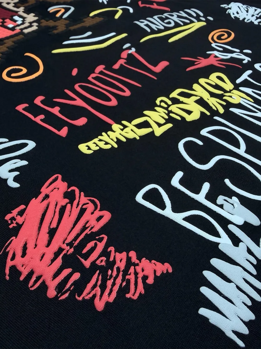 Mostly Heard Rarely Seen 8-Bit T-shirt met print Zwart