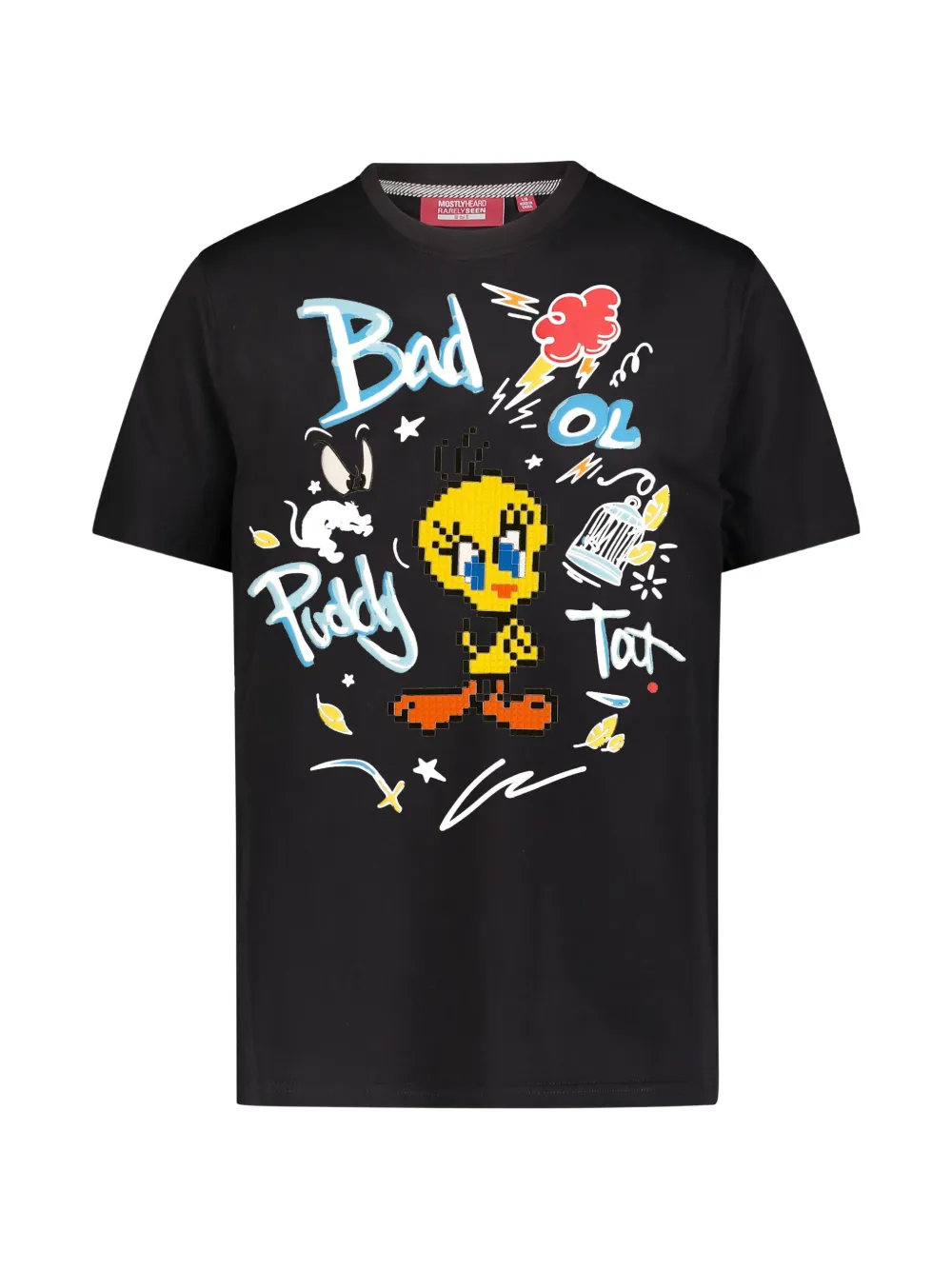 Mostly Heard Rarely Seen 8-Bit printed T-shirt | Black | Image 1