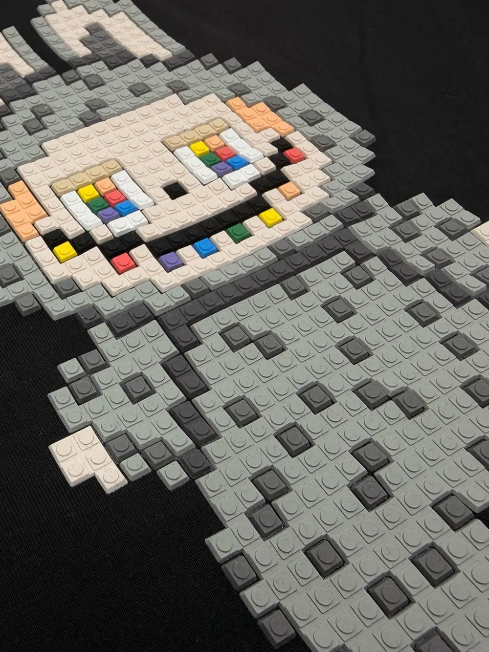 Mostly Heard Rarely Seen 8-Bit T-shirt met print Zwart