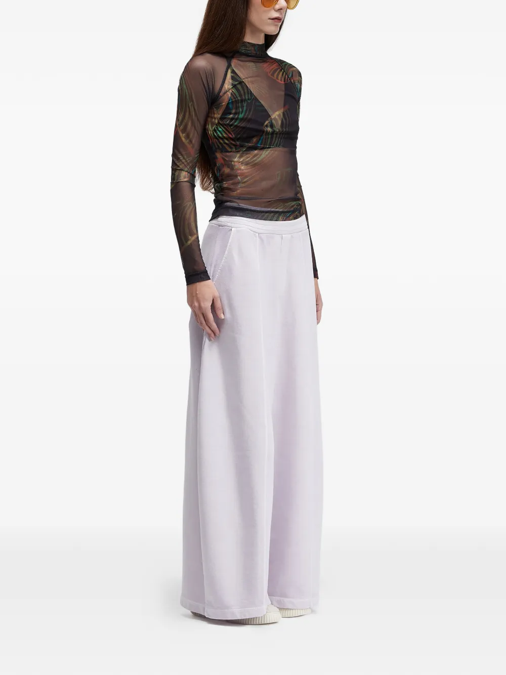  Osklen Patterned Tulle Blouse - Black 
