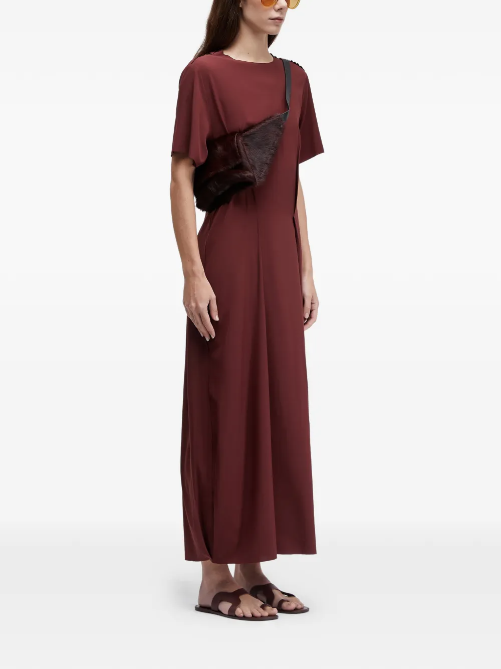  Osklen Short-sleeves Midi Dress - Red 