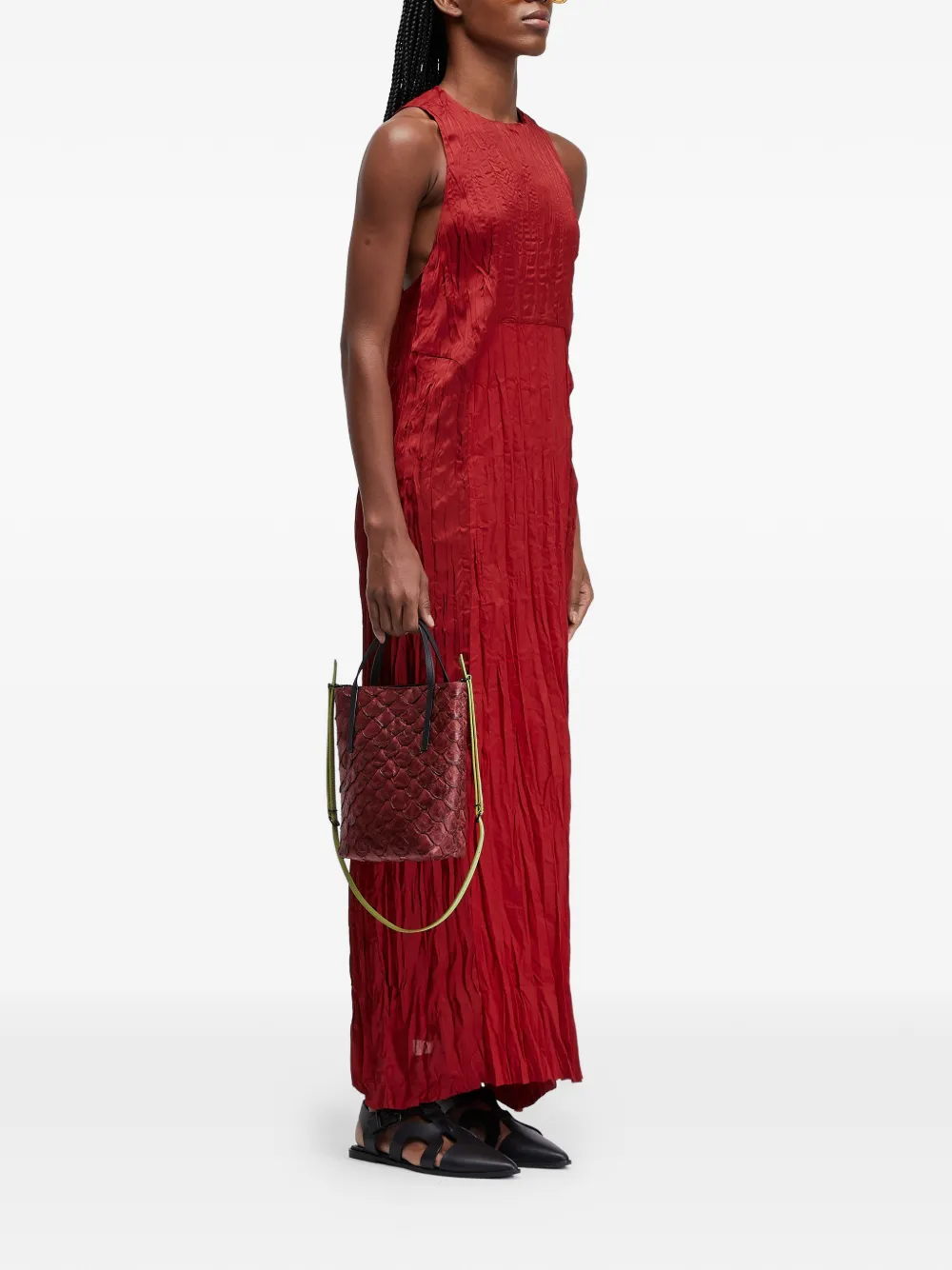  Osklen Sleeveless Midi Dress - Red 