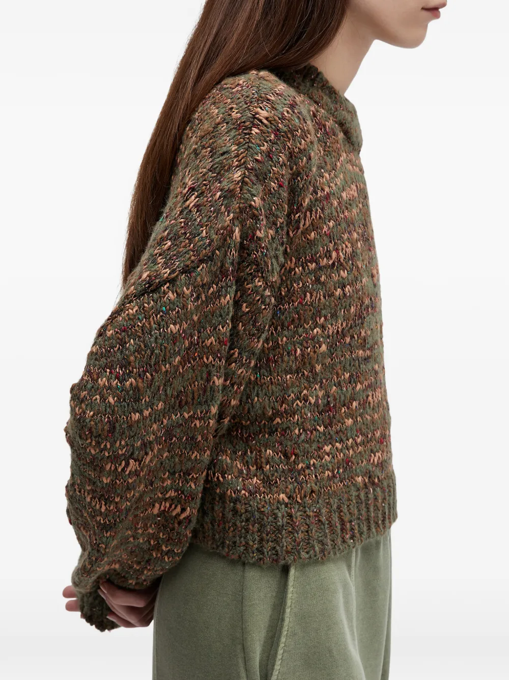  Osklen Mixed Knit Sweater - Green 