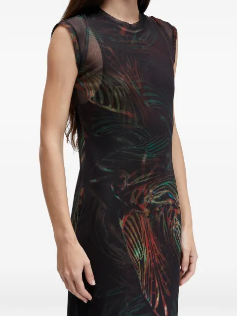 Osklen sleeveless printed midi dress