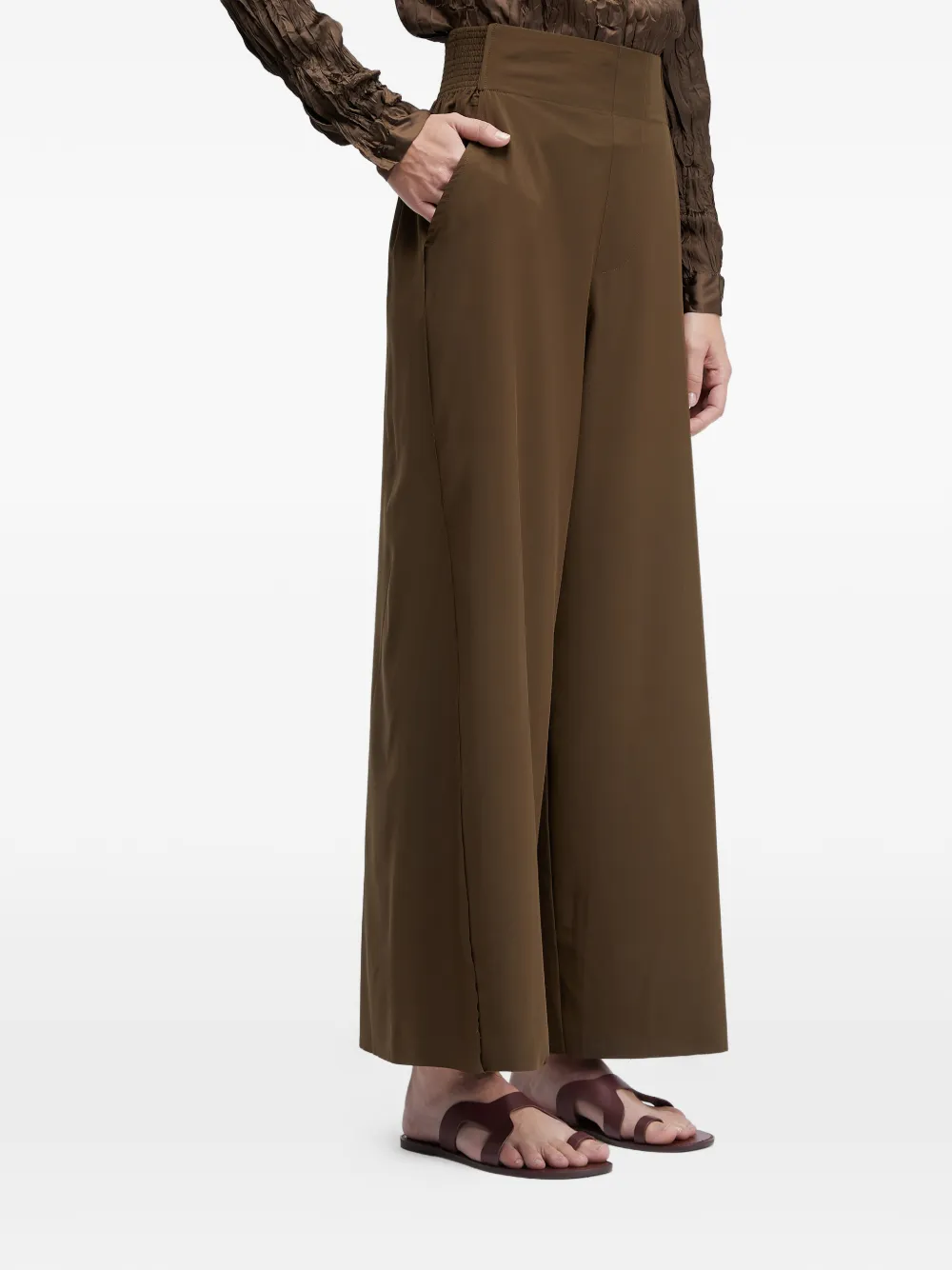  Osklen Superlight Elasticated Lightweight Trousers - Brown 