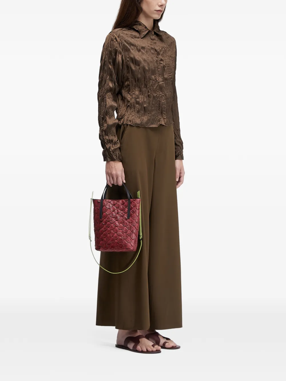  Osklen Superlight Elasticated Lightweight Trousers - Brown 