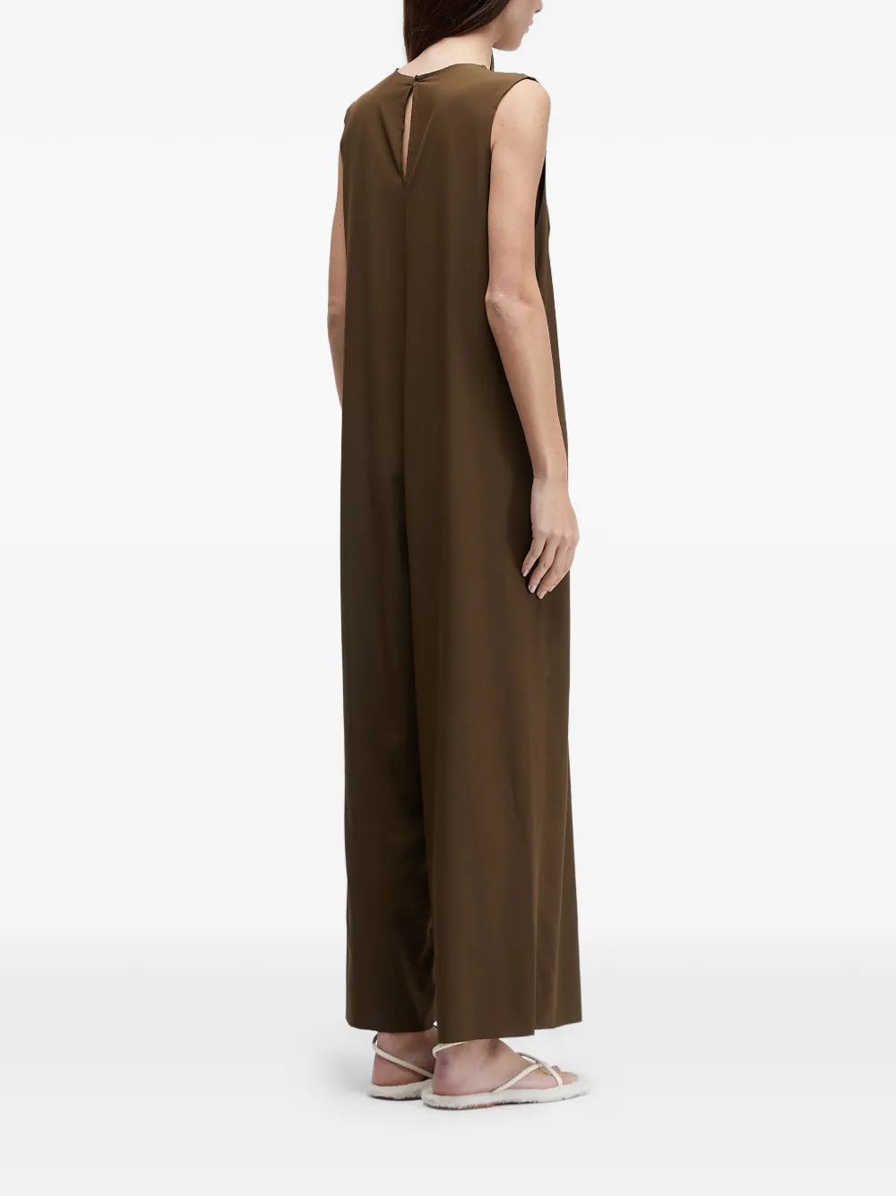  Osklen V-neck Sleeveless Jumpsuit - Brown 