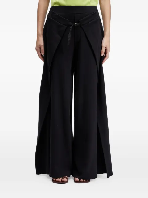 Osklen Calça pantalona com amarração transpassada