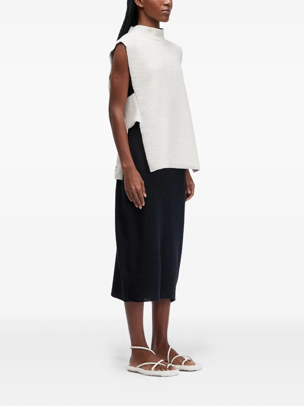  Osklen Maxi Roll-neck Top - White 