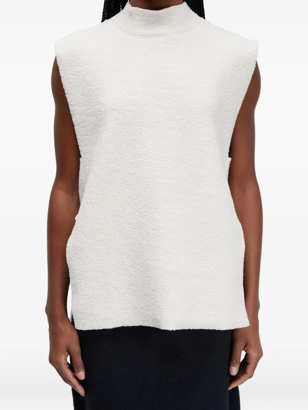  Osklen Maxi Roll-neck Top - White 