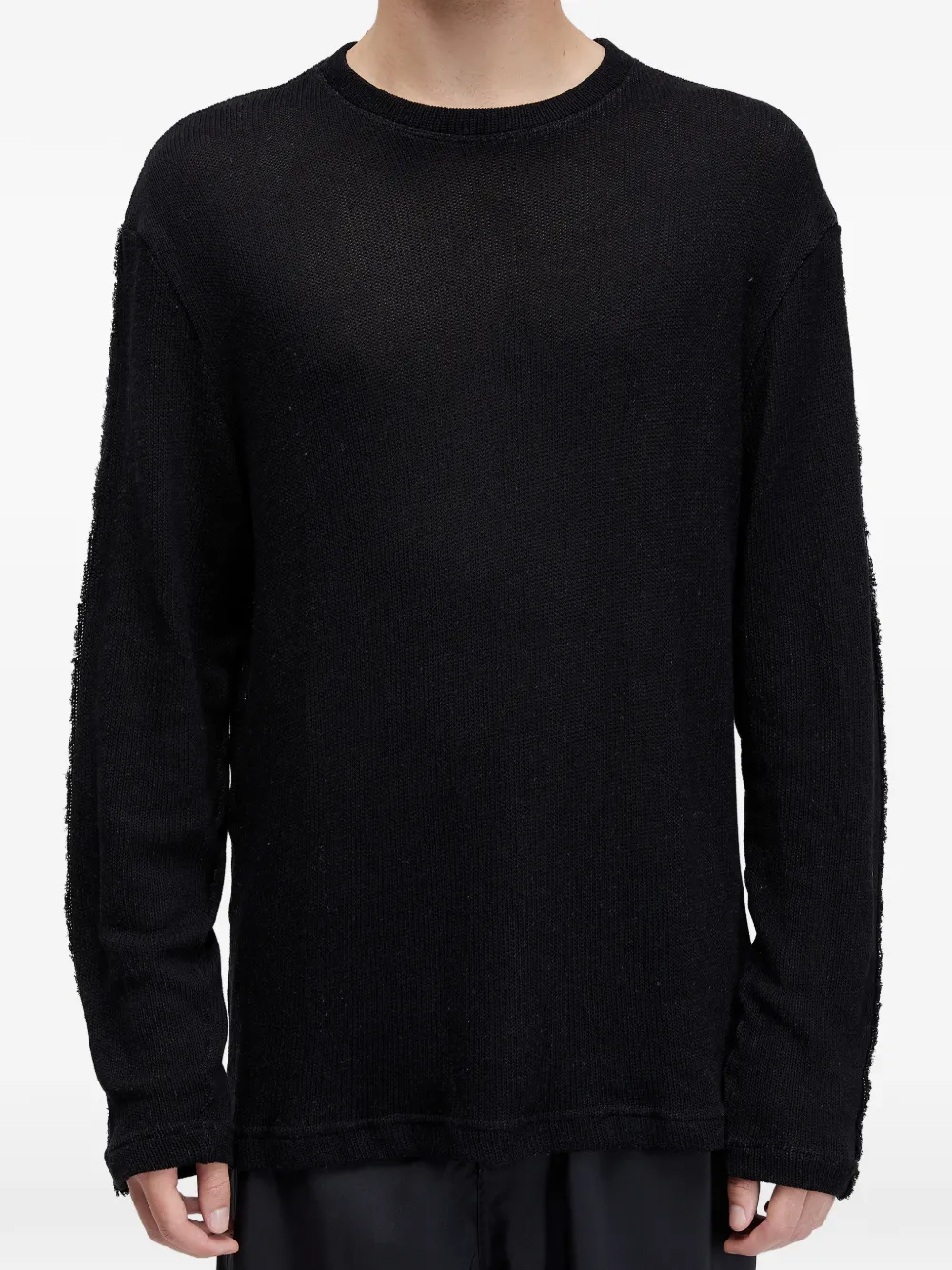  Osklen Knit Texture Seam Sweater - Black 
