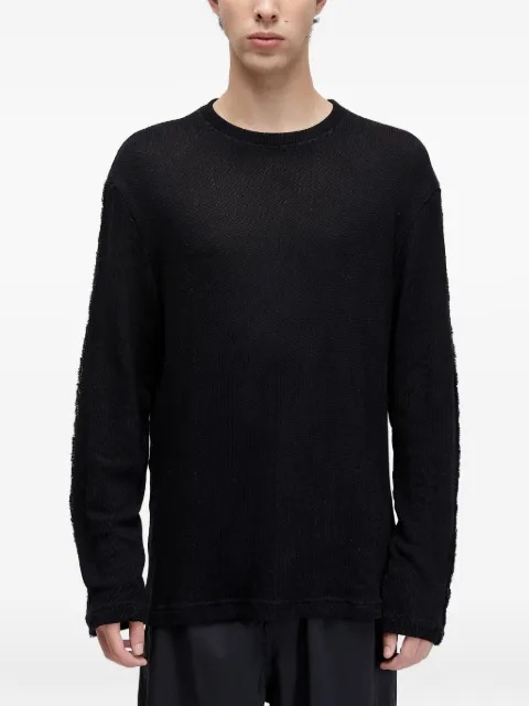Osklen knit texture seam sweater