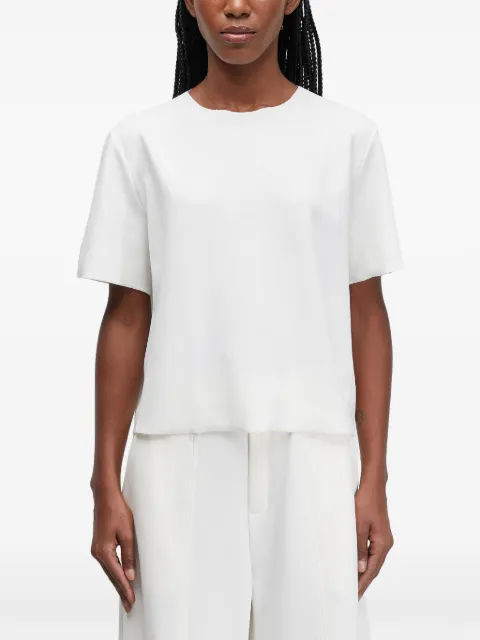 Osklen Blusa texturizada com recorte vazado