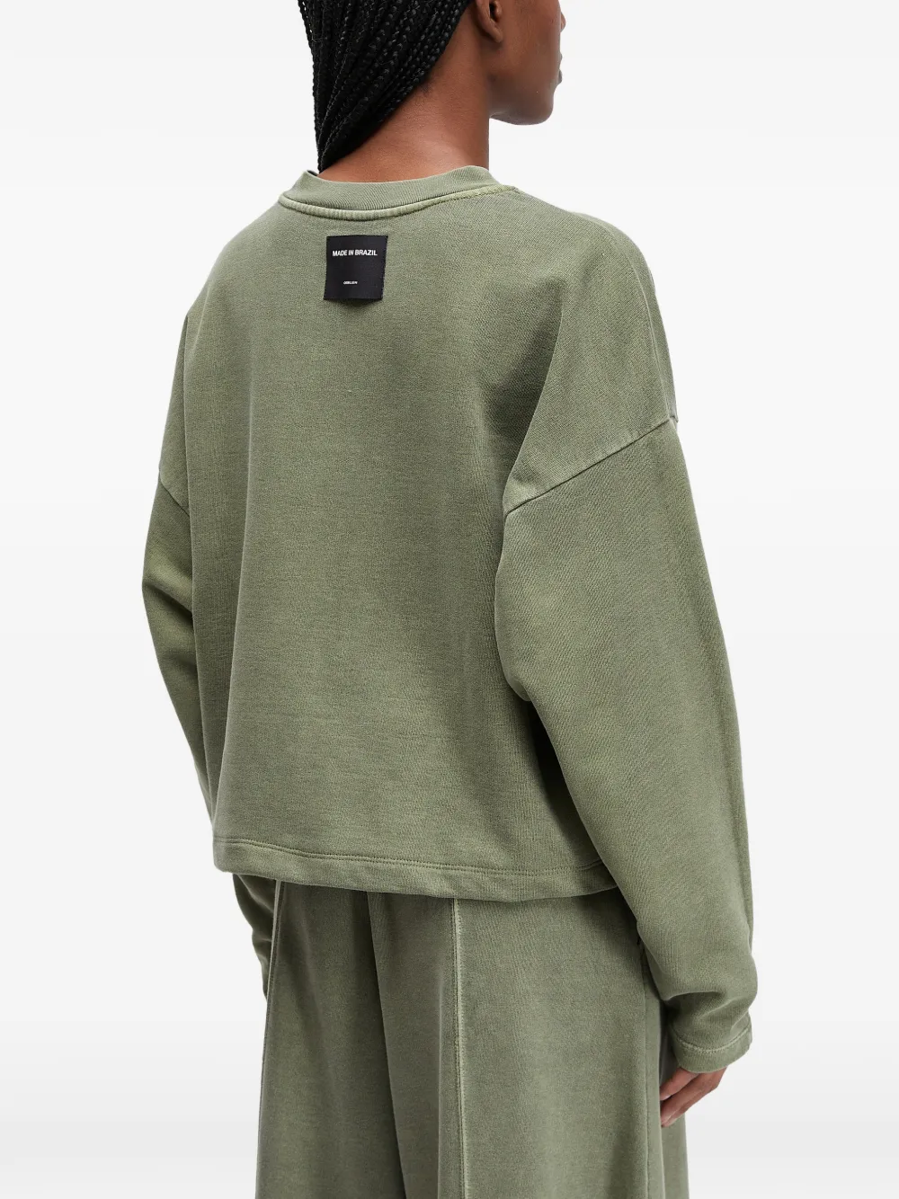  Osklen Oversized Long-sleeve Blouse - Green 