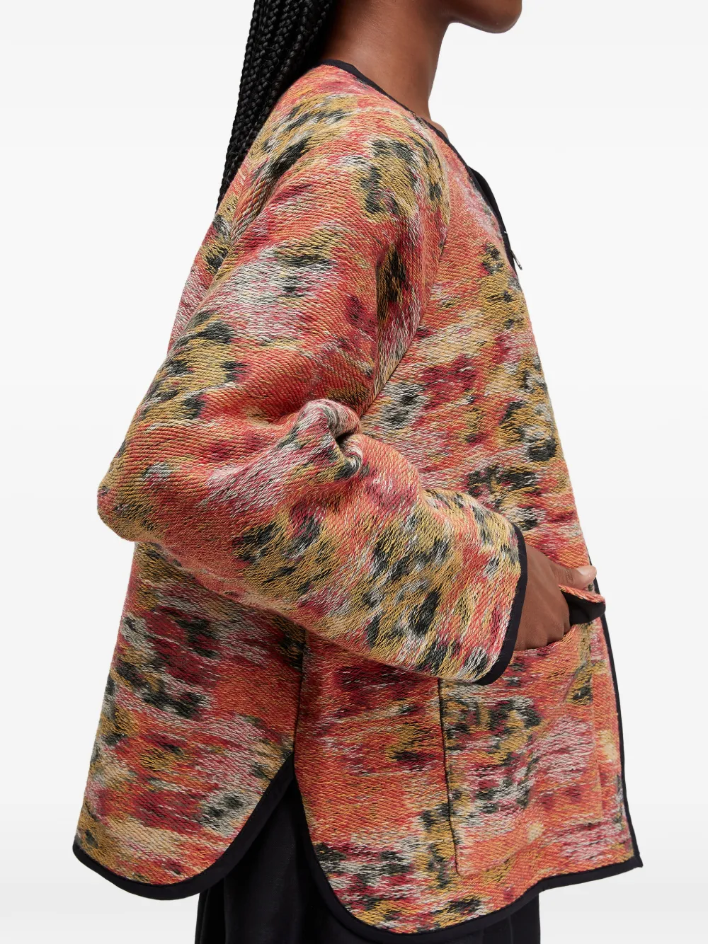  Osklen Patterned Jacket - Orange 