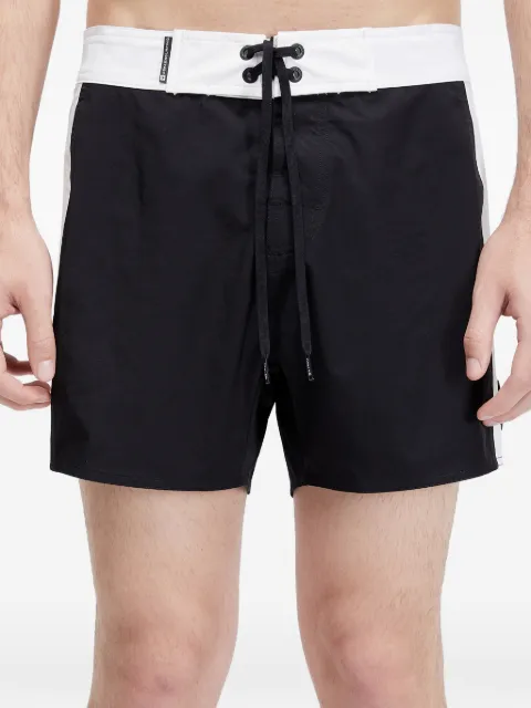 Osklen thin stripe surf shorts