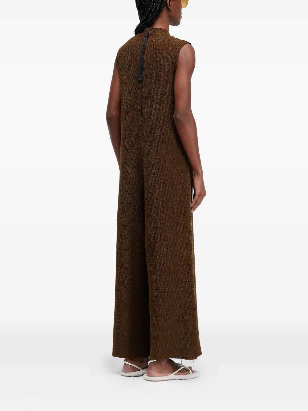  Osklen Funnel-neck Jumpsuit - Brown 