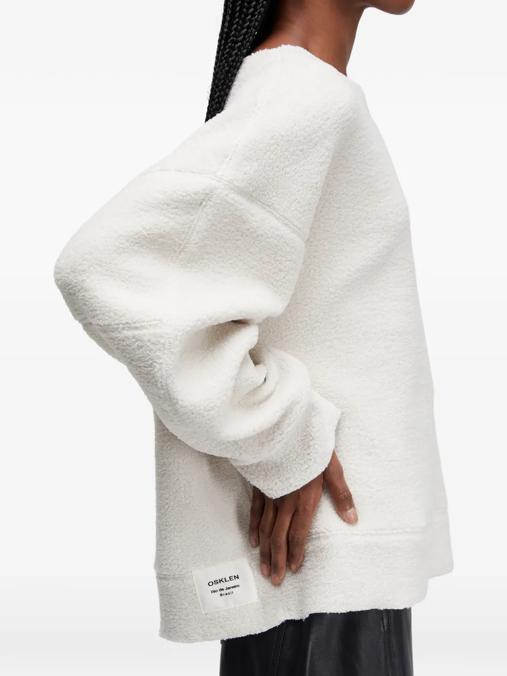  Osklen Oversized Panelled Top - Neutrals 