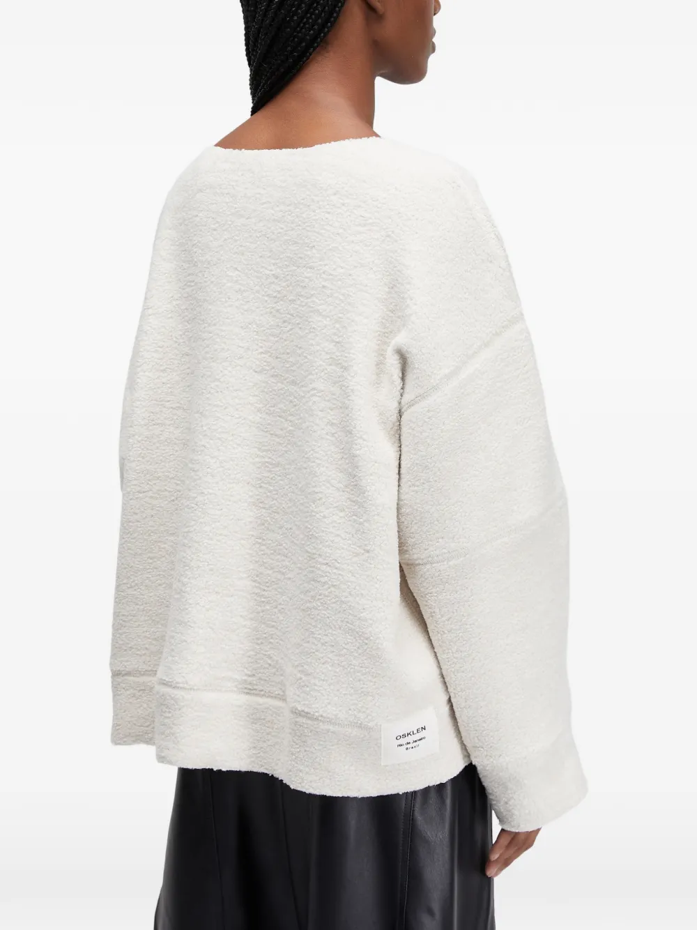  Osklen Oversized Panelled Top - Neutrals 
