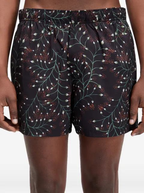 Osklen leaf print beach shorts