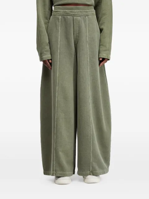 Osklen palazzo-bukser med brede ben