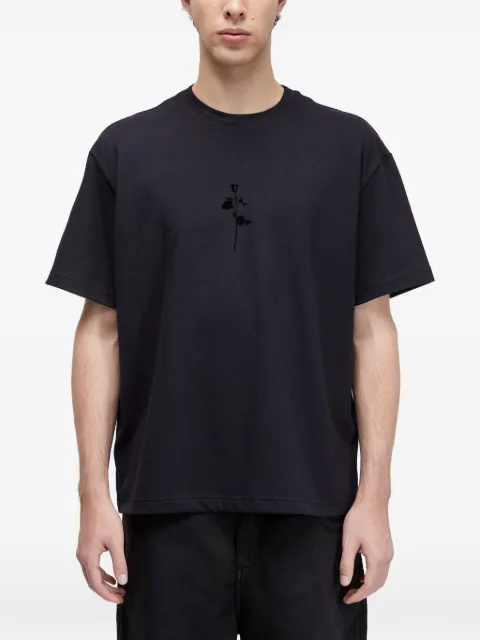 Osklen t-shirt à roses imprimées