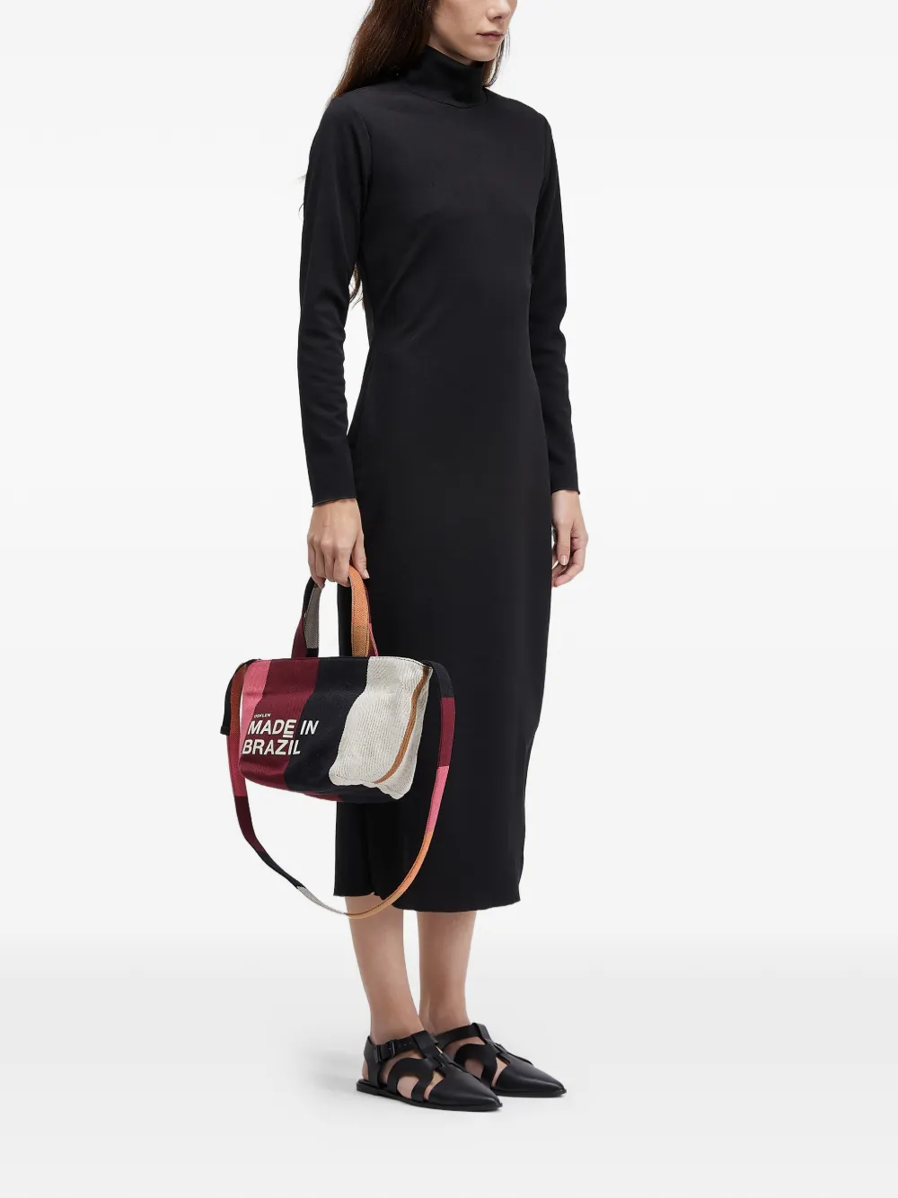  Osklen Striped Tote Bag - Red 