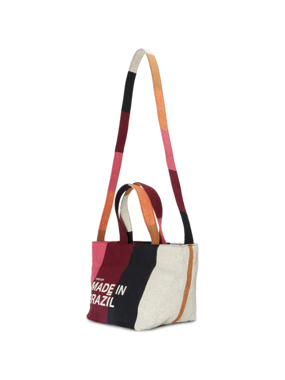  Osklen Striped Tote Bag - Red 