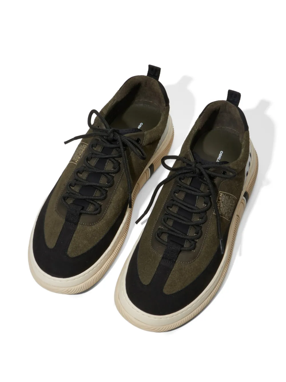 Osklen Hybrid Sprint suède sneakers Groen