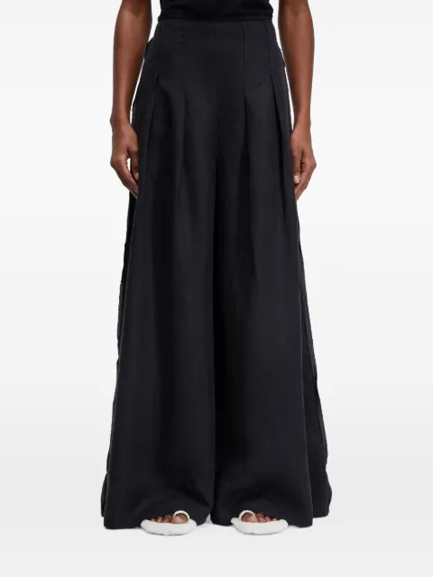 Osklen topstitch linen trousers