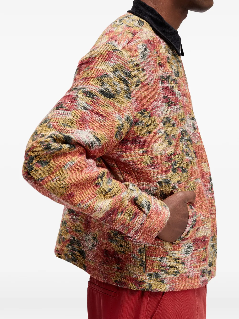  Osklen Jacquard Bomber Jacket - Orange 