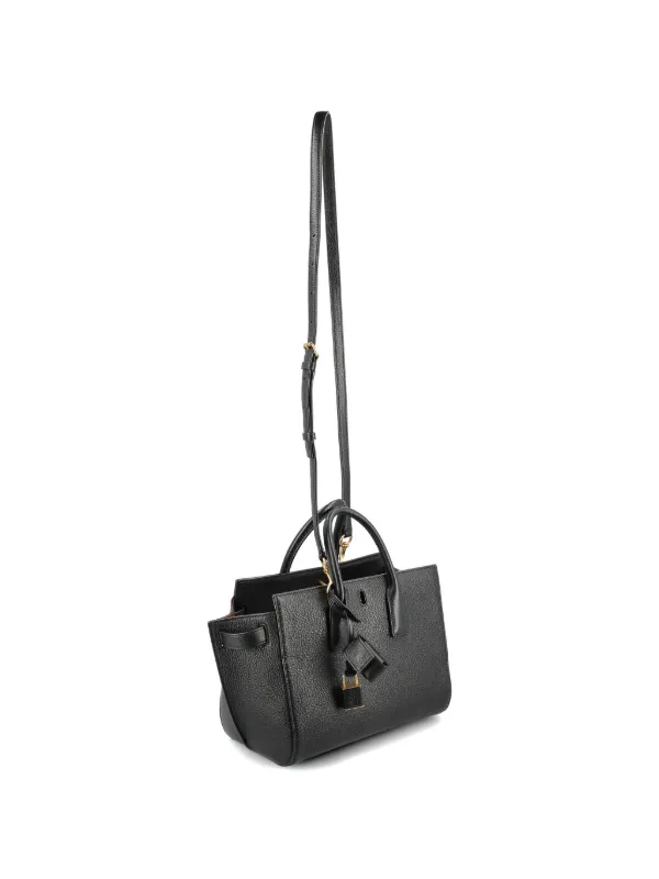 SAINT LAURENT ハンドバッグ ブラック/カーフレザーハンドバッグ Saint Laurent パドロック ハンドバッグ | ブラック | FARFETCH JP