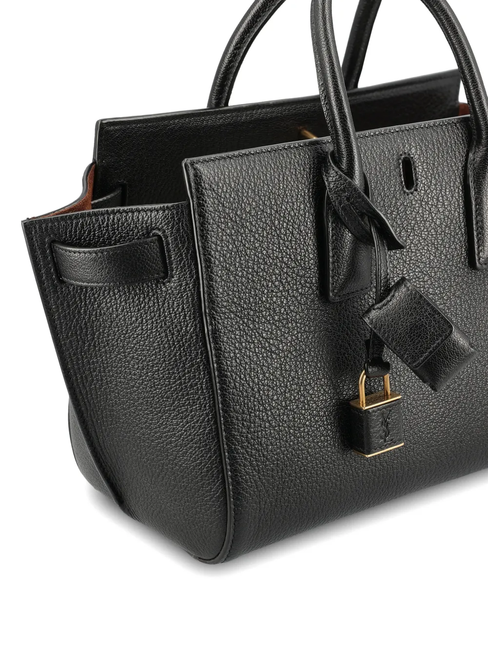Saint Laurent Shopper met draaislot Zwart