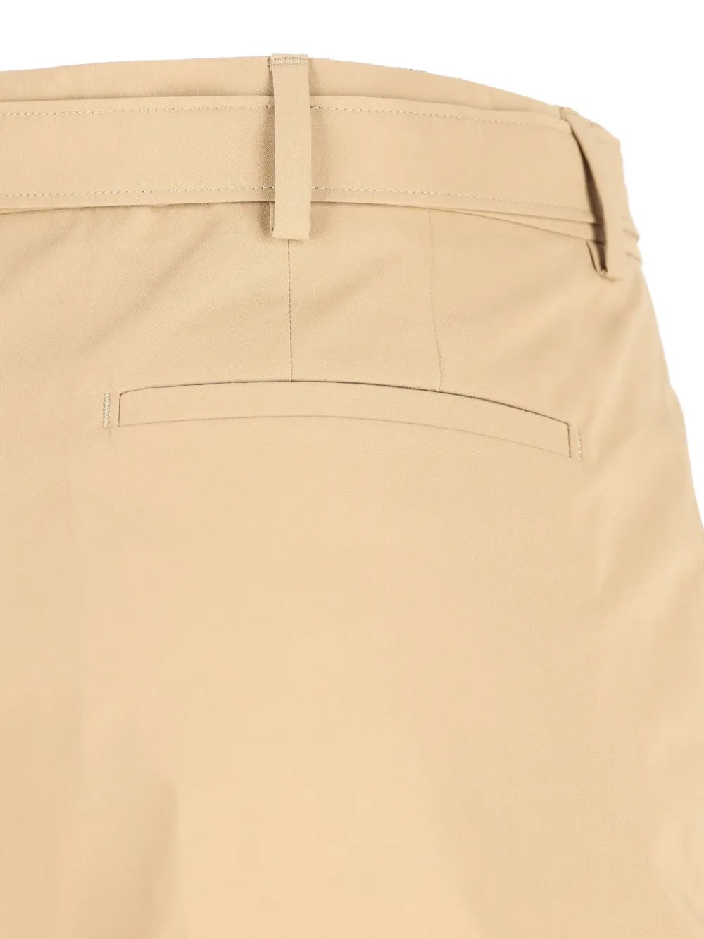 Saint Laurent Plooibroek met ceintuur Beige