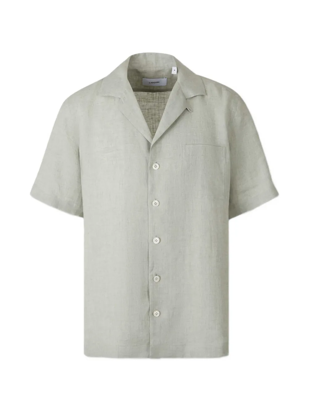 Lardini chest-pocket short-sleeves shirt - Grigio
