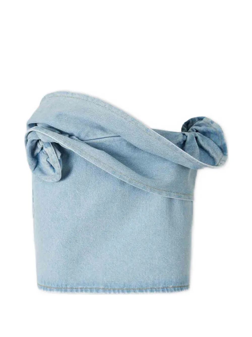 Magda Butrym floral-appliqué skirt - Blau