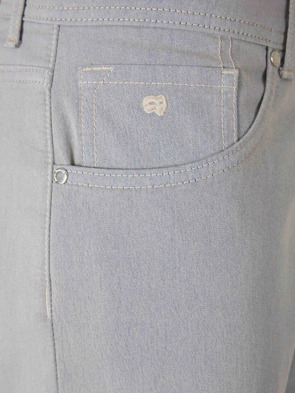  Marco Pescarolo Logo-patch Trousers - Grey 