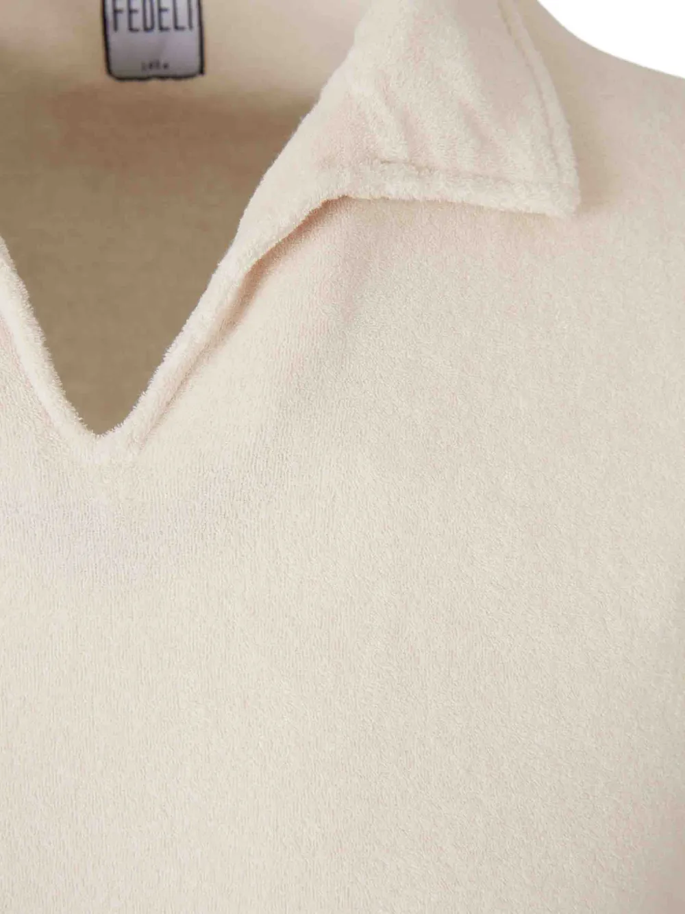  Fedeli V-neck T-shirt - Neutrals 