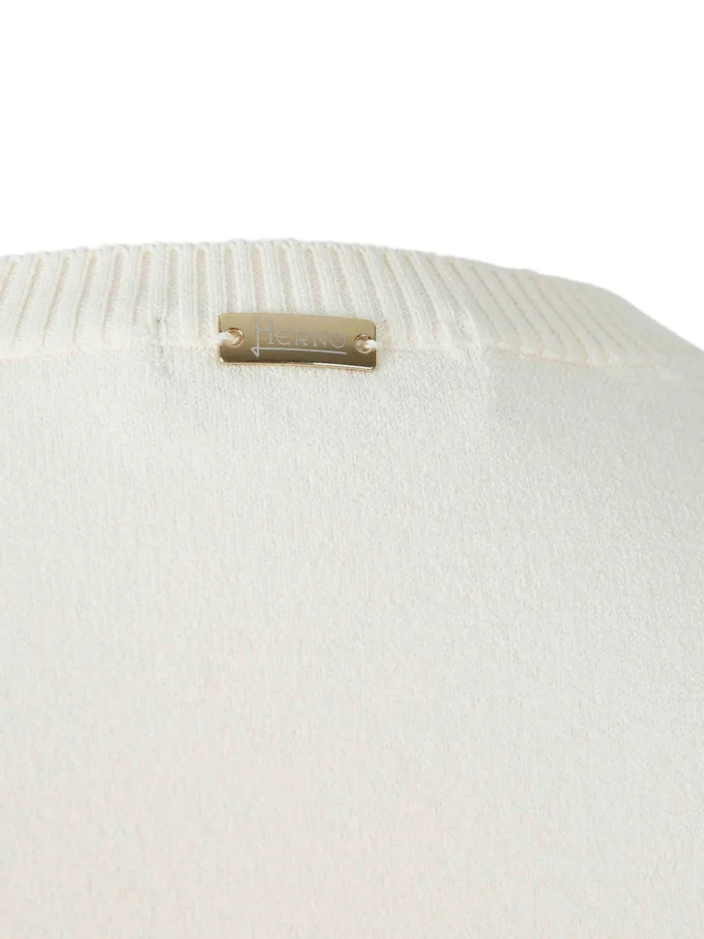 Herno Spencer met geribbelde afwerking Beige