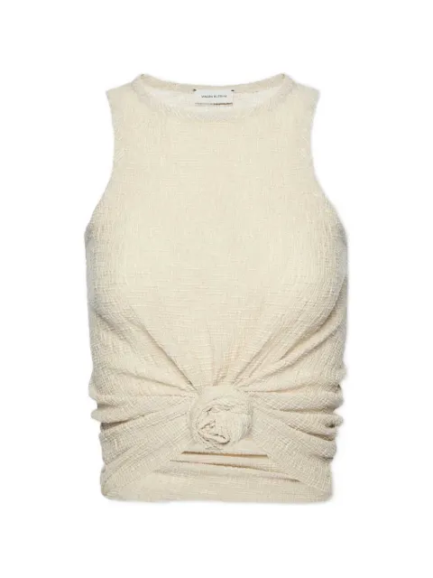 Magda Butrym crepe knotted tank top