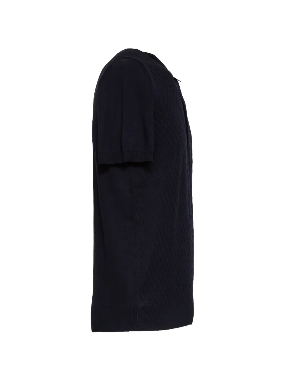 Fedeli Gabriel Giza poloshirt met klassieke kraag en knopen Blauw