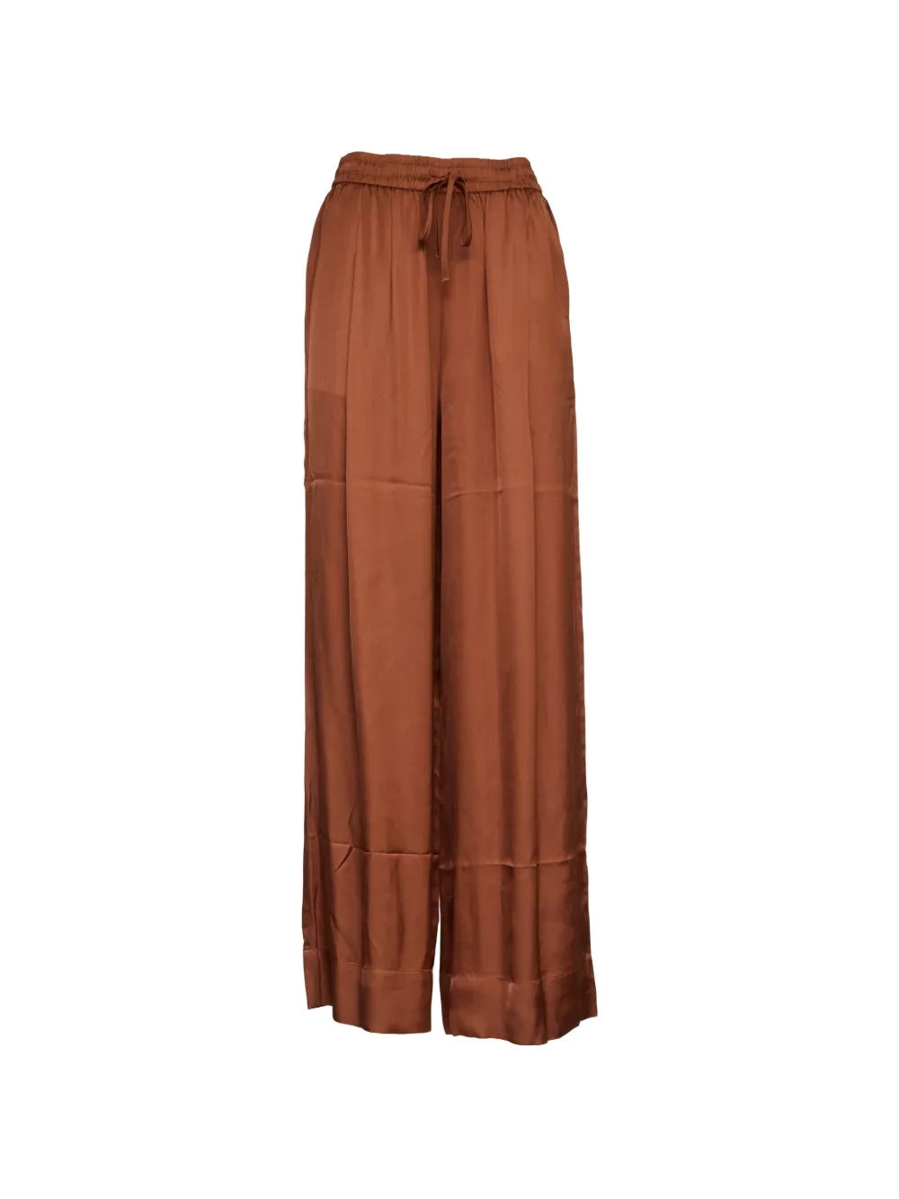 Essentiel Antwerp drawstring wide leg trousers - Marrone