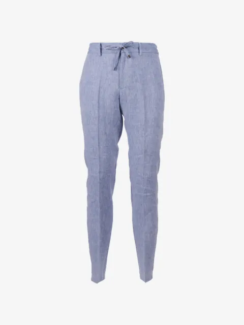 Berwich drawstring-waist linen trousers