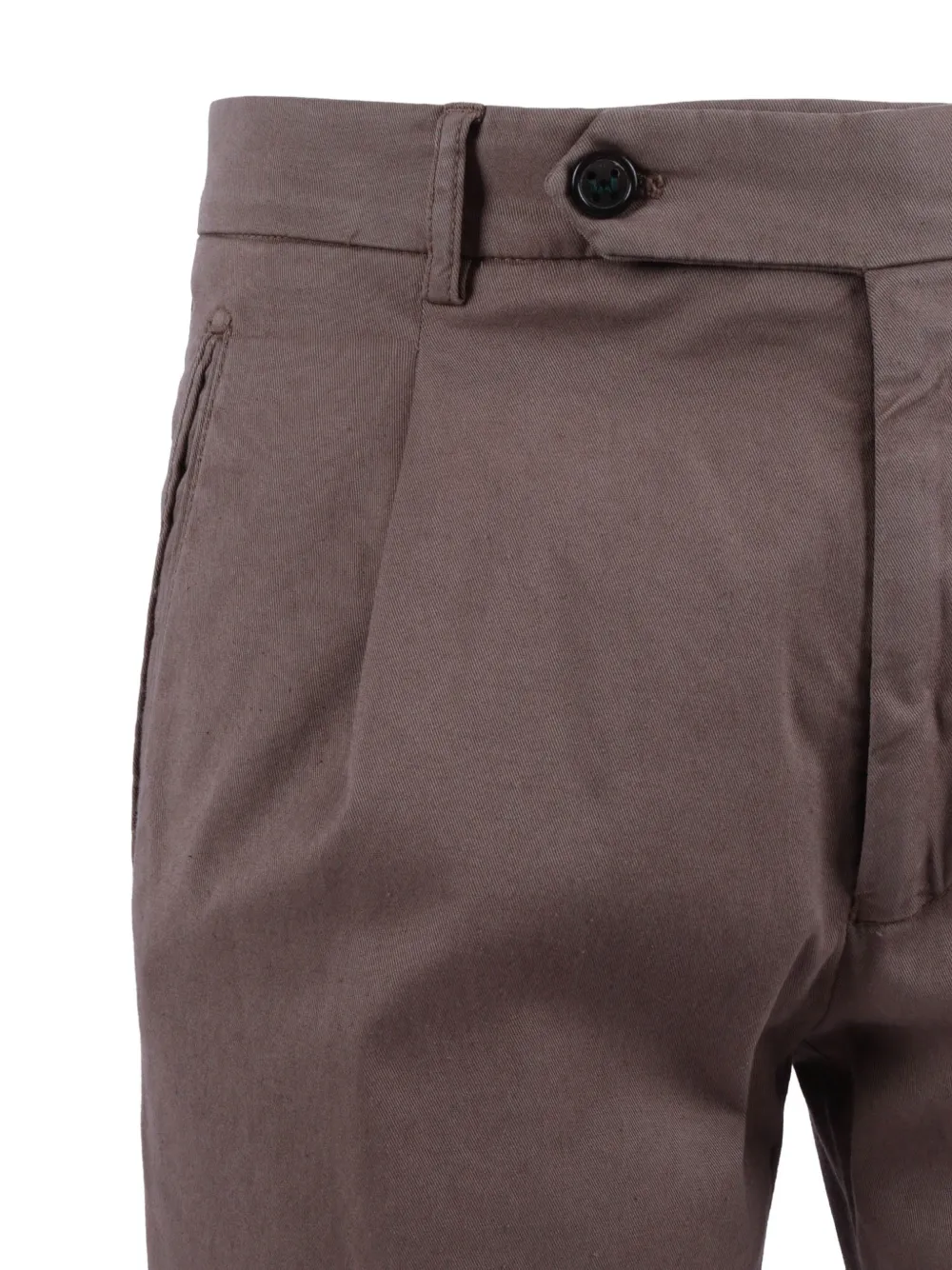  Berwich Pleated Tailored Trousers - Brown 