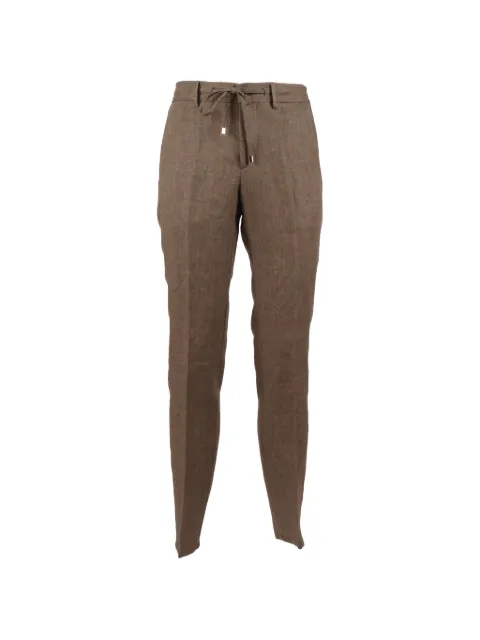Berwich drawstring tapered trousers