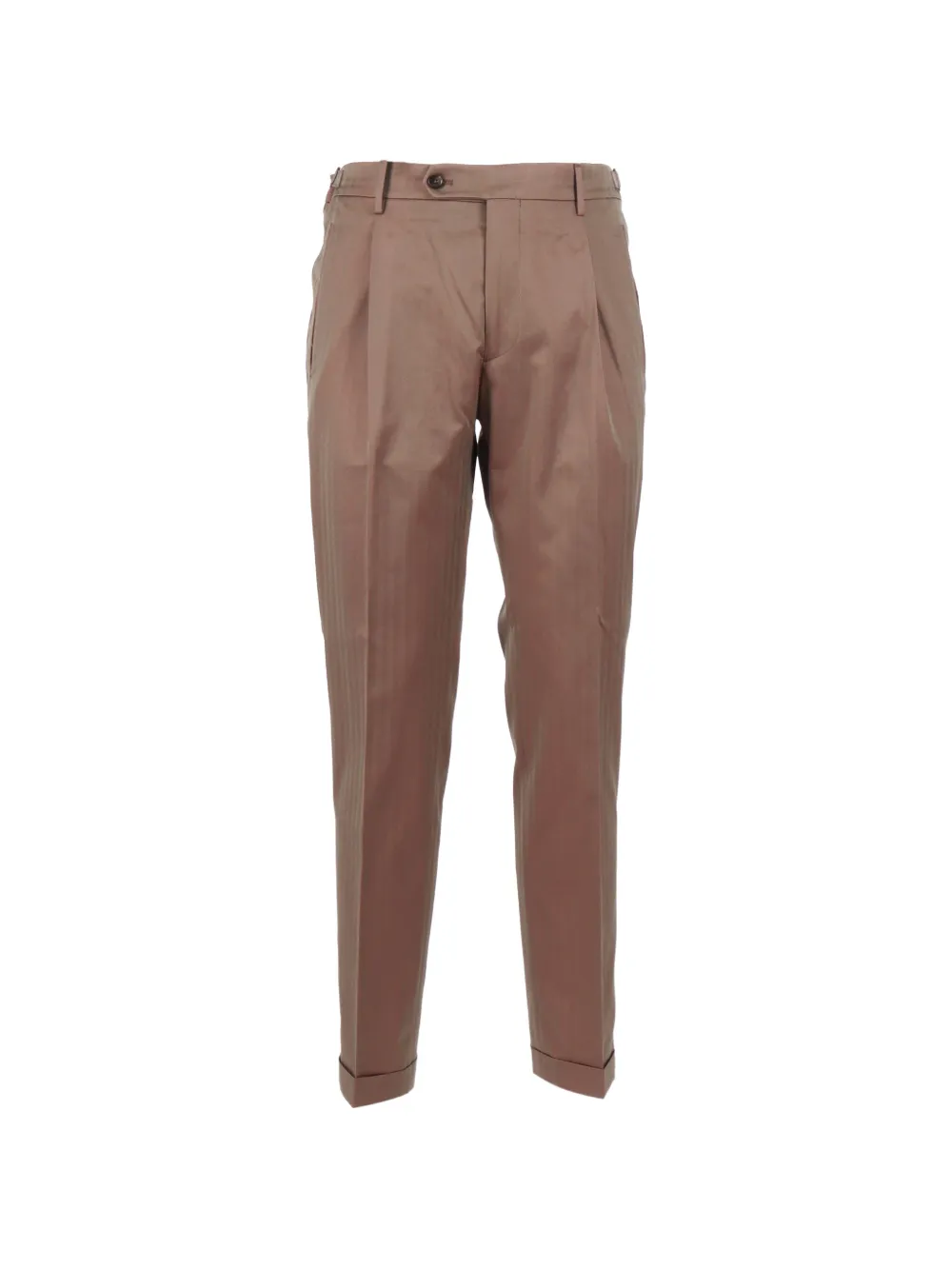 Berwich Retrolong pleated tailored trousers - Marrone