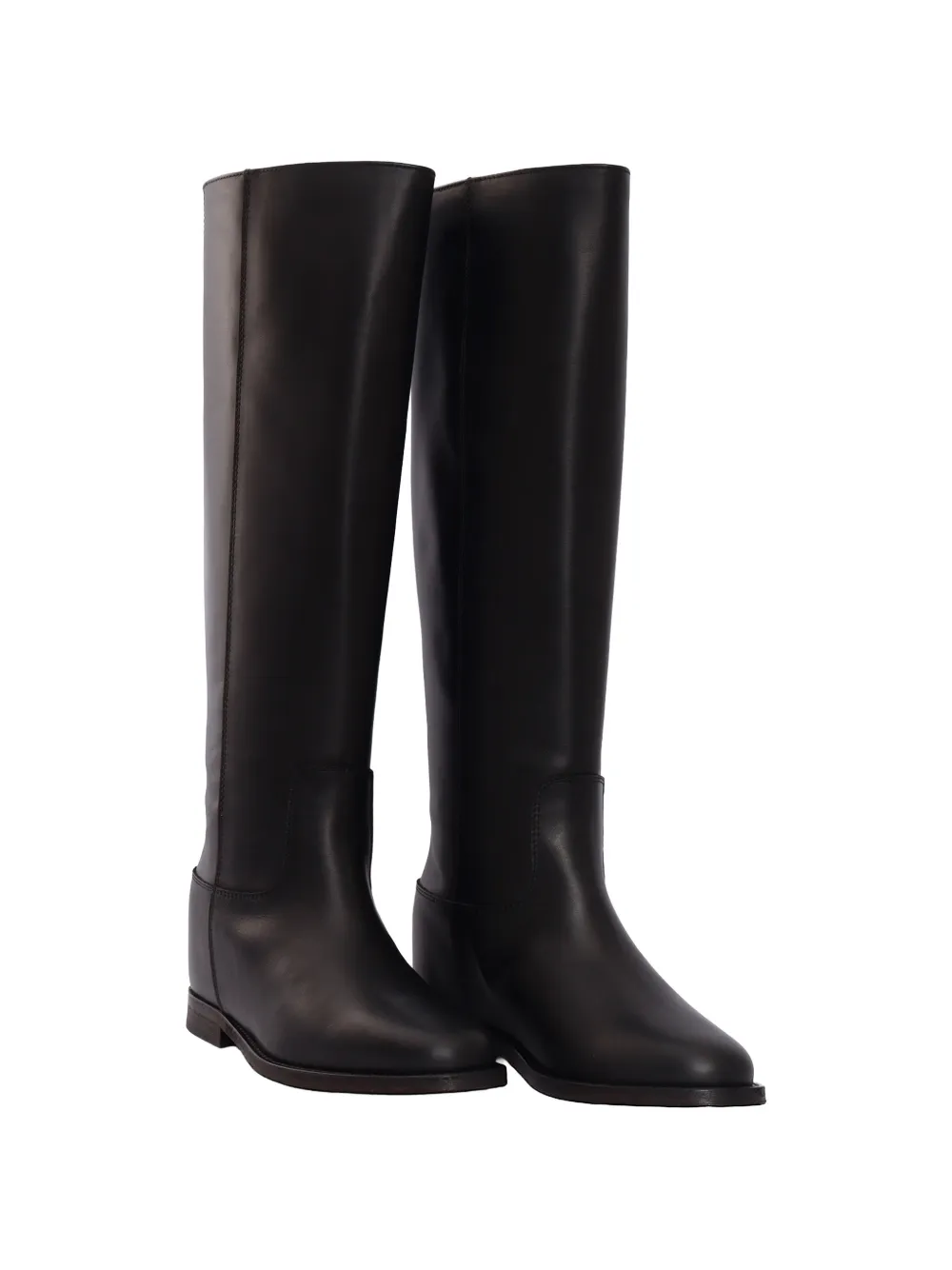 Via Roma 15 detail knee-high boots Zwart